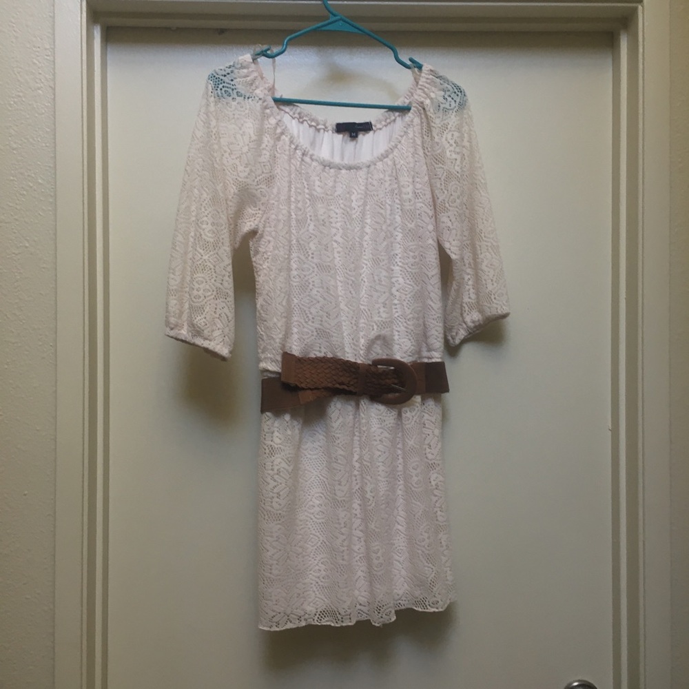 Lace White Dress